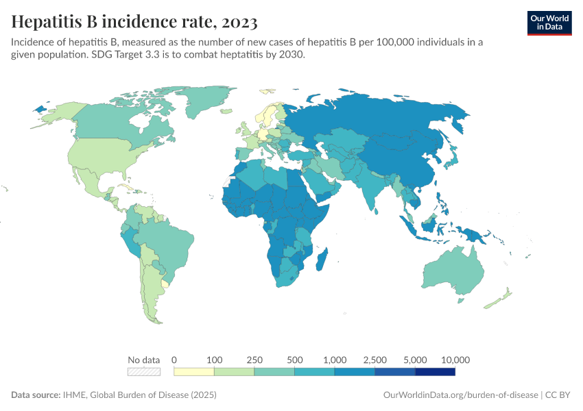 A thumbnail of the "Hepatitis B incidence rate" chart