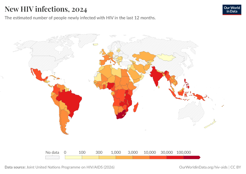 A thumbnail of the "New HIV infections" chart
