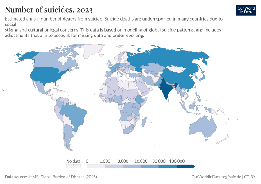 A thumbnail of the "Number of suicides" chart