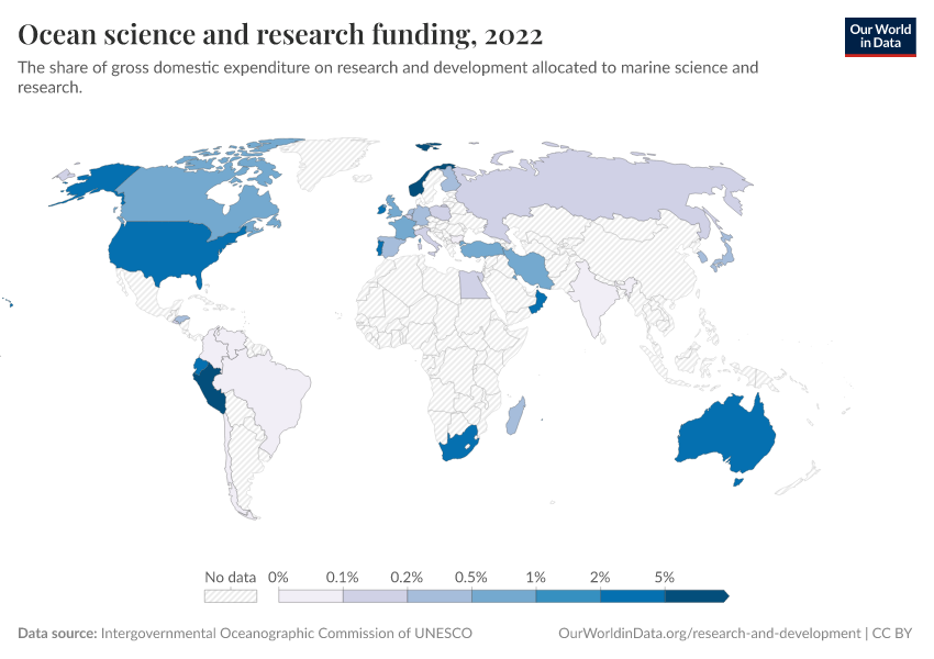 A thumbnail of the "Ocean science and research funding" chart