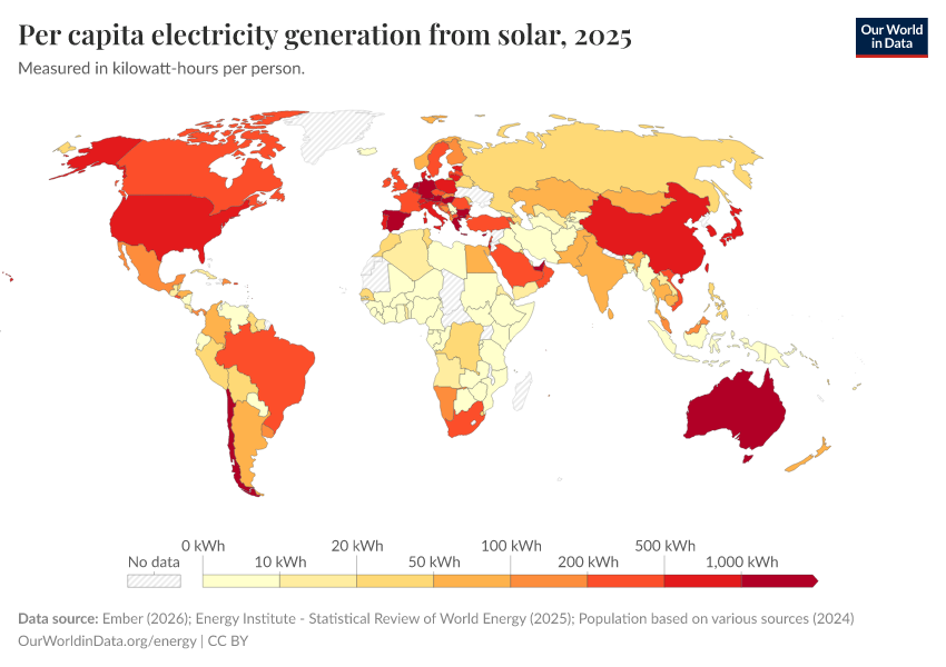 A thumbnail of the "Per capita electricity generation from solar" chart