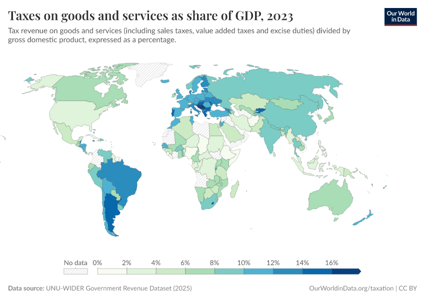 A thumbnail of the "Taxes on goods and services" chart